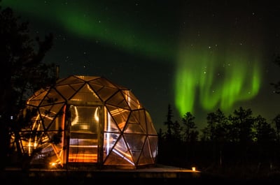 Dome glamping in Norway